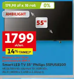 Auchan Philips Smart LED TV 55" 55PUS8100 oferta
