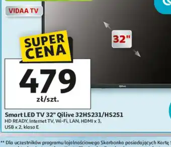 Auchan Smart LED TV 32" Qilive oferta