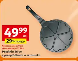 Auchan Patelnia z przegródkami w serduszka oferta
