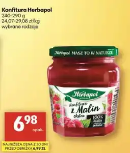 Delikatesy Centrum Konfitura z malin Herbapol 240-290g oferta