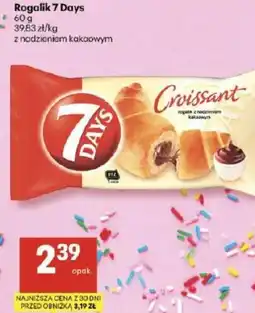 Delikatesy Centrum Rogalik z nadzieniem kakaowym Croissant 7 DAYS oferta