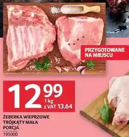 Selgros Żeberka wieprzowe trójkąty mała porcja przygotowane na mięscu oferta