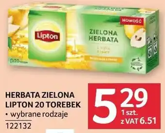 Selgros Herbata zielona LIPTON oferta