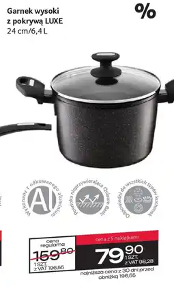 Selgros Garnek wysoki z pokrywą LUXE oferta