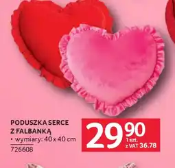 Selgros Poduszka serce z falbanką oferta