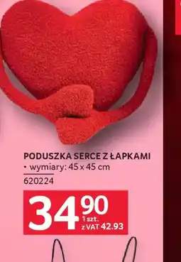 Selgros Poduszka serce z łapkami oferta