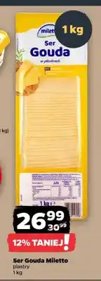 Netto Ser Gouda Miletto plastry oferta