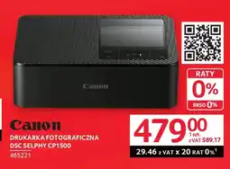 Selgros Drukarka fotograficzna Canon DSC Selphy CP1500 oferta