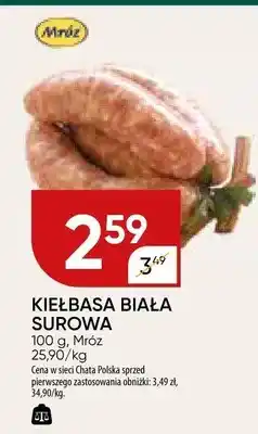 Chata Polska Kiełbasa biała surowa oferta