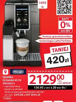 Selgros DeLonghi Ekspres ECAM380.95.TB Dinamica oferta