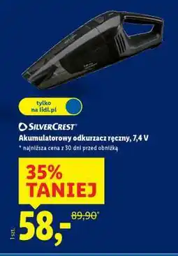 Lidl SILVERCREST Akumulatorowy odkurzacz ręczny, 7,4 V oferta
