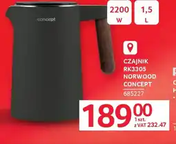 Selgros Czajnik RK3305 Norwood Concept oferta