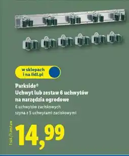 Lidl Parkside Uchwyt lub zestaw 6 uchwytów na narzędzia ogrodowe oferta