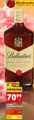 Biedronka WHISKY BALLANTINE'S FINEST 40% 1 L oferta