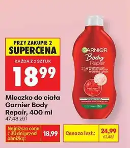 Biedronka Mleczko do ciała Garnier Body Repair, 400 ml oferta