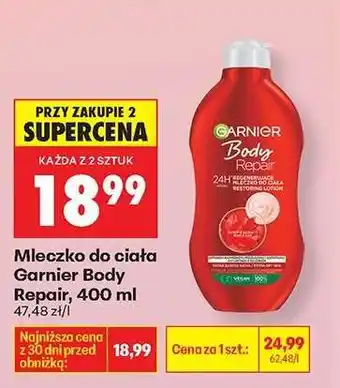 Biedronka Mleczko do ciała Garnier Body Repair, 400 ml oferta