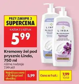 Biedronka Kremowy żel pod prysznic Linda, 750 ml oferta