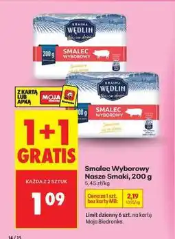 Biedronka Smalec Wyborowy Nasze Smaki 200 g oferta