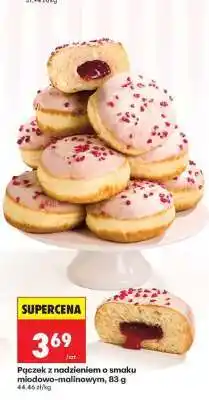 Biedronka Pączek z nadzieniem o smaku miodowo-malinowym, 83 g oferta