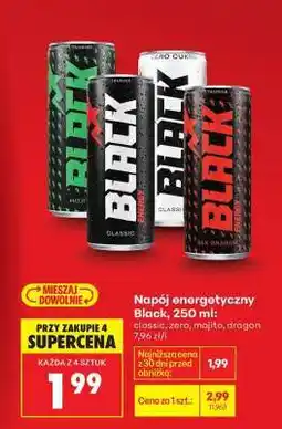 Biedronka Napój energetyczny Black, 250 ml oferta