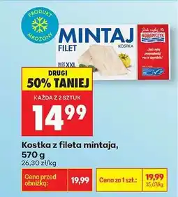 Biedronka Kostka z fileta mintaja , 570 g oferta