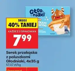 Biedronka Serek przekąska z paluszkami Głodniaki, 4x35 g oferta