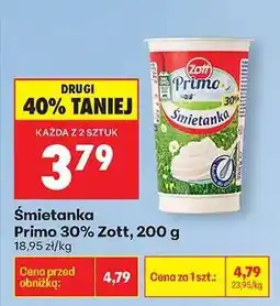 Biedronka Śmietanka Primo 30 Zott , 200 g oferta