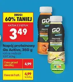 Biedronka Napój proteinowy Go Active, 350 g oferta