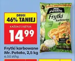 Biedronka Frytki karbowane Mr. Potato 2,5 kg oferta