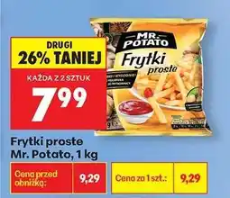 Biedronka Frytki proste Mr. Potato 1 kg oferta