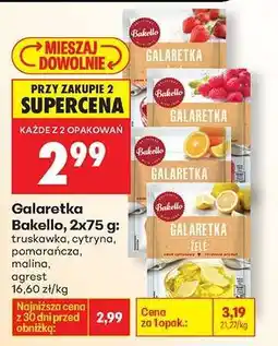 Biedronka Galaretka Bakello, 2x75 g oferta