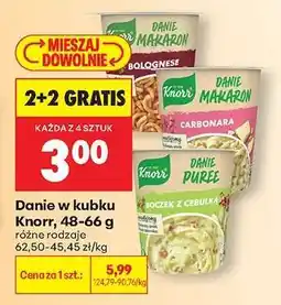 Biedronka Danie w kubku Knorr, 48-66 g oferta