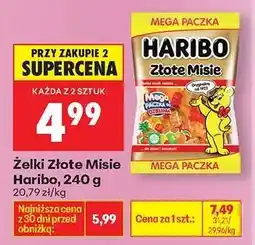 Biedronka Żelki Złote Misie Haribo 240 g oferta