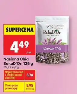 Biedronka Nasiona Chia BakaD’Or, 125 g oferta