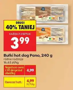 Biedronka Bułki hot dog Pano, 240 g oferta