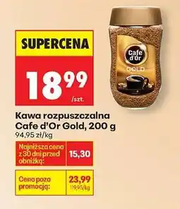 Biedronka Kawa rozpuszczalna Cafe d'Or Gold 200 g oferta