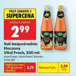 Biedronka Sok bezpośrednio tłoczony Vital Fresh, 330 ml oferta