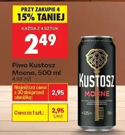 Biedronka Piwo Kustosz Mocne, 500 ml oferta