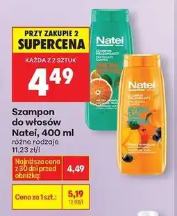 Biedronka Szampon do włosów Natei, 400 ml oferta