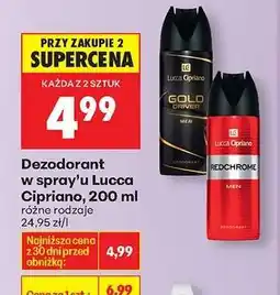 Biedronka Dezodorant w spray’u Lucca Cipriano, 200 ml oferta