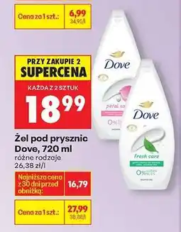 Biedronka Żel pod prysznic Dove, 720 ml oferta