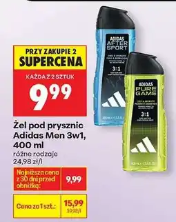 Biedronka Żel pod prysznic Adidas Men 3w1, 400 ml oferta