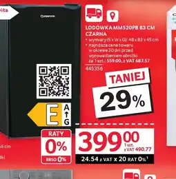 Selgros Maunfeld Lodówka MM520PB oferta