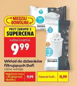 Biedronka Wkład do dzbanków filtrujących Dafi oferta