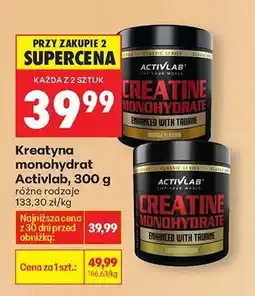 Biedronka Kreatyna monohydrat Activlab, 300 g oferta