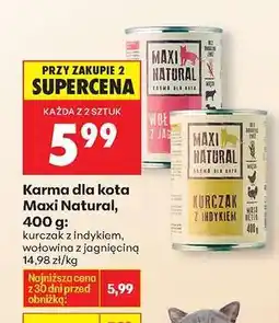 Biedronka Karma dla kota Maxi Natural, 400 g oferta