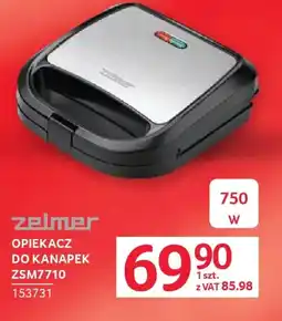 Selgros Zelmer Opiekacz do kanapek ZSM7710 oferta