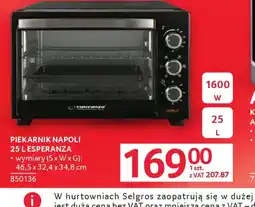 Selgros Piekarnik Napoli Esperanza oferta