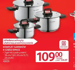 Selgros Helios Komplet garnków Space oferta