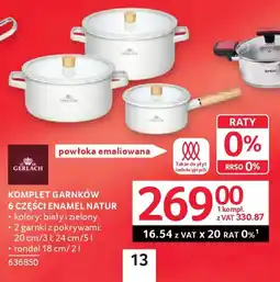 Selgros Gerlach komplet garnków oferta